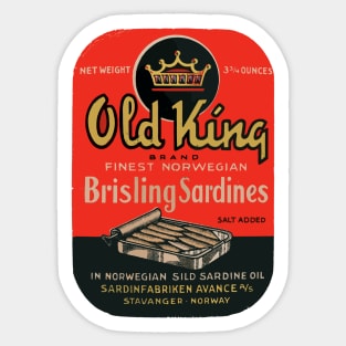 Old King - Finest Norwegian Sardines Sticker